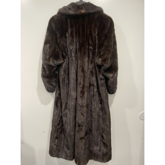 Womens Turansky Furs West Hartford‎ Full Length Mink Coat Size 14 16 XL - Picture 11 of 13